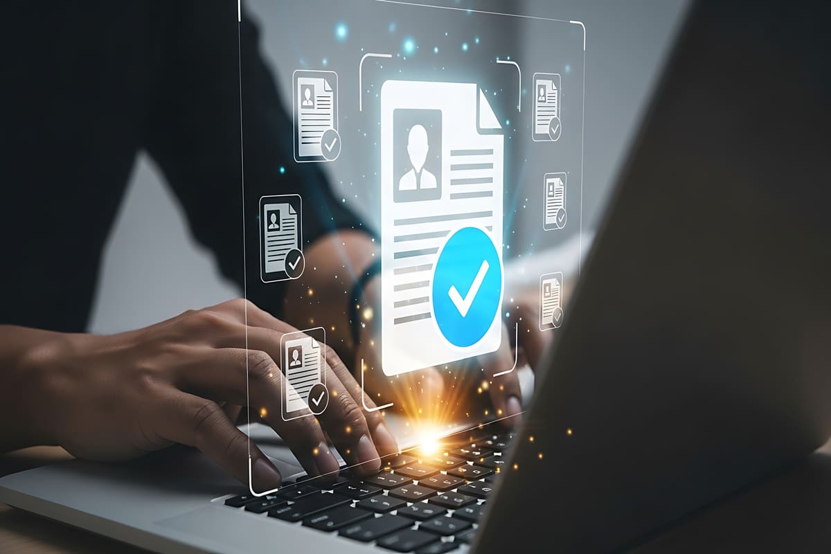 履歴書の画面イメージ