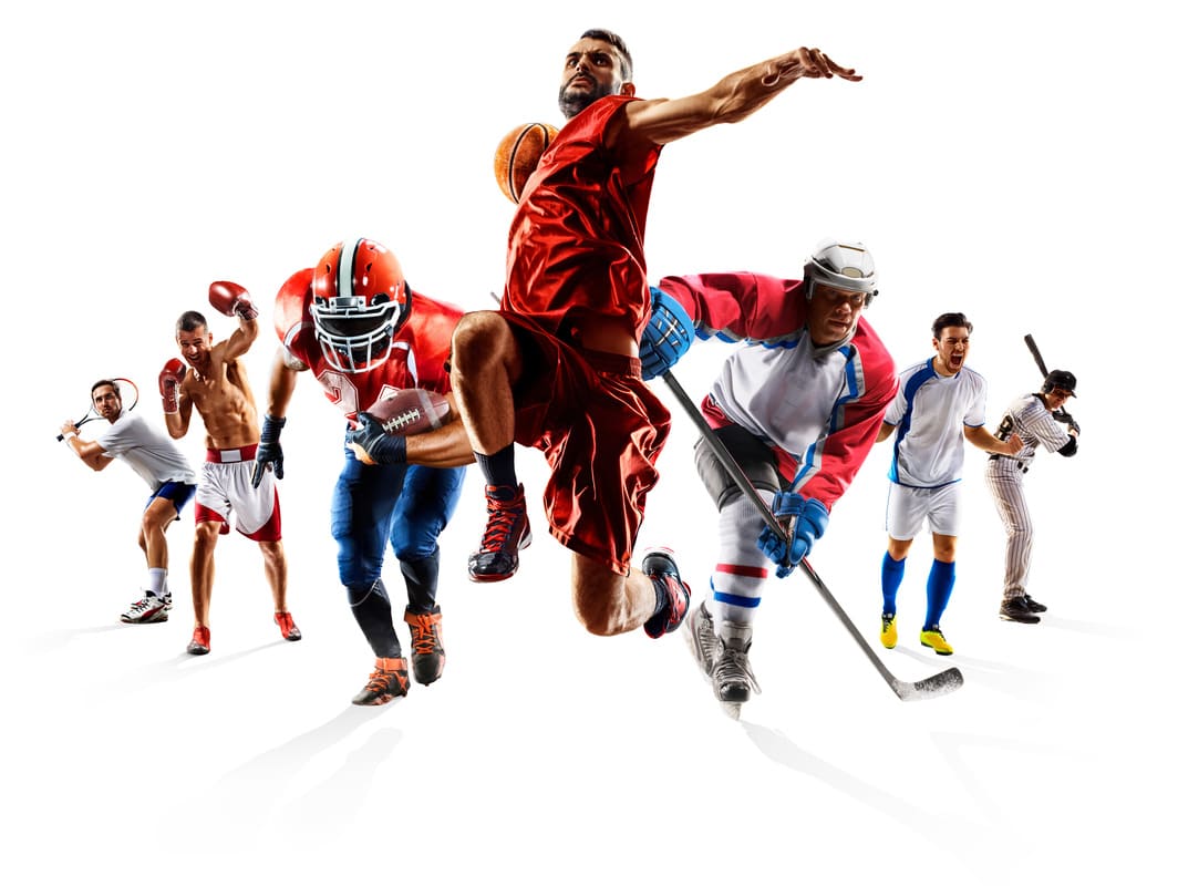 バスケットボールやアメフトの選手