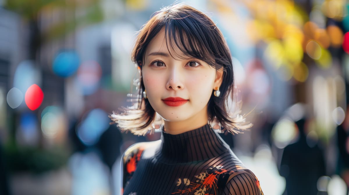 読者モデルの日本人女性