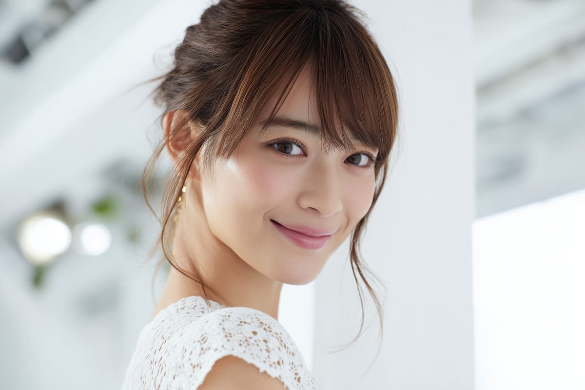 透明感のあるイメージの日本人女優