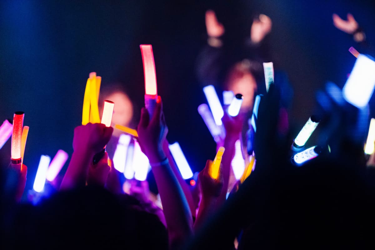 アイドルのライブ会場