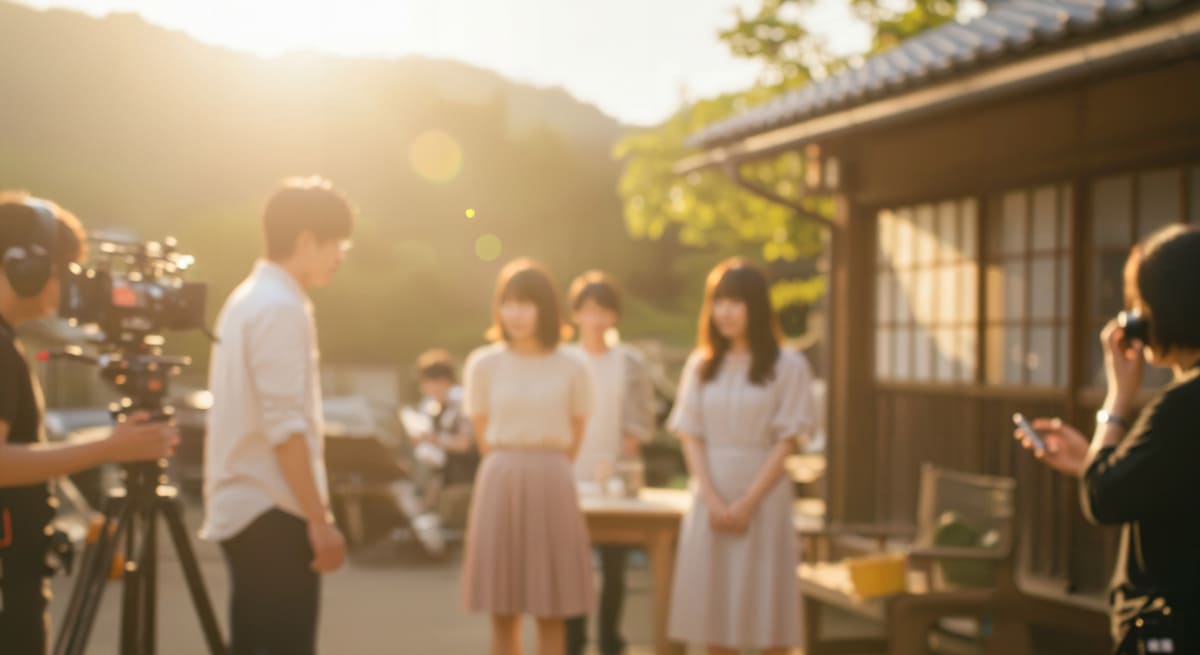 ドラマのロケ現場写真